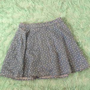 Forever 21 Skirts - A blue with white pok-a-dots skirt. Forever 21 Skirts - A blue with white pok-a-dots skirt.